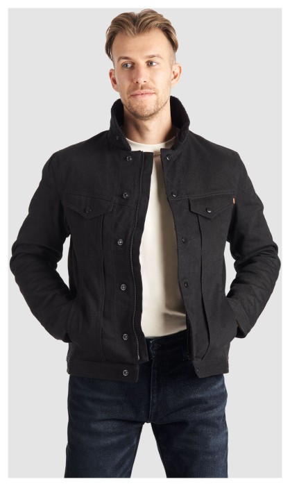 Мотокуртка PandoMoto HUSKY Black Sherpa Trucker Jacket