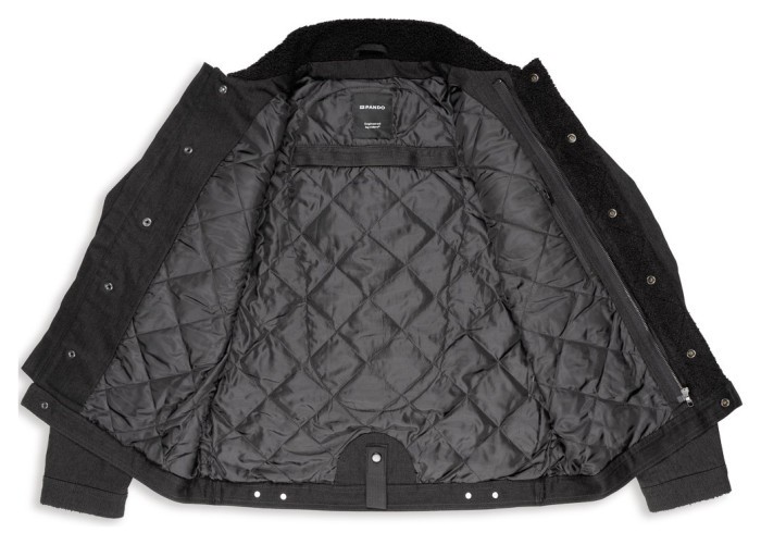 Мотокуртка PandoMoto HUSKY Black Sherpa Trucker Jacket