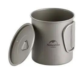 Кружка титанова з ручкою 450 мл Naturehike NH20CJ005