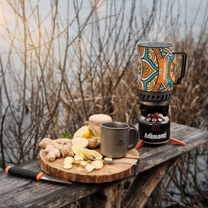 Кружка титанова з ручкою 450 мл Naturehike NH20CJ005, укр, укр