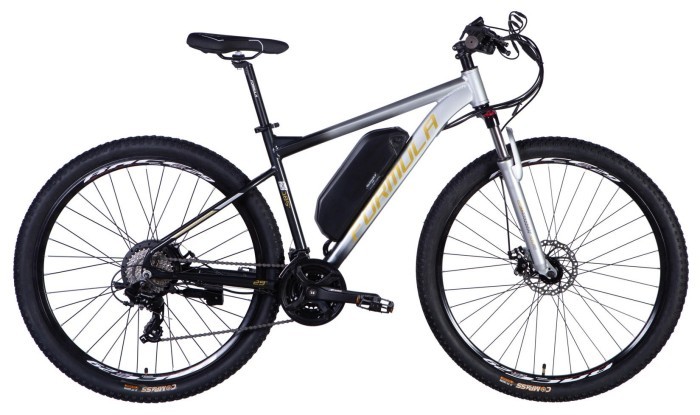 Велосипед з електроприводом 29" AL Formula eF-1 DD CS рама-18,5" 48B 12.5А*г 500Вт сріблясто-чорний 2026, укр, укр