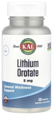Lithium Orotate 5mg - 120 vcaps