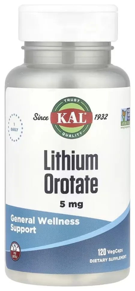 Lithium Orotate 5mg - 120 vcaps (DSN_2023-10-5196)