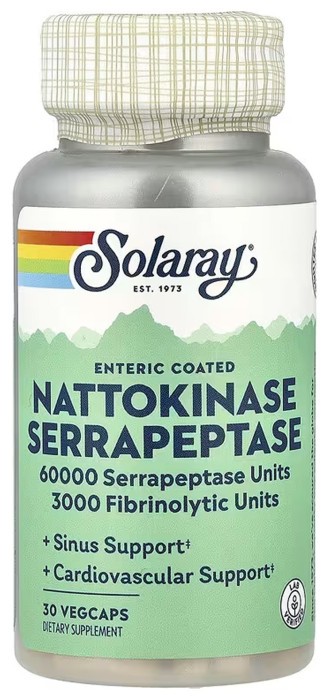 Nattokinase & Serrapeptase - 30 vcaps
