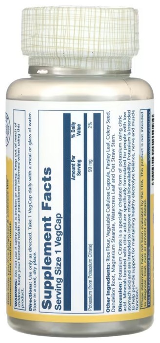 Potassium 99mg - 60 vcaps