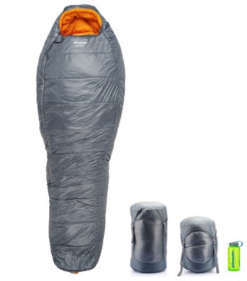 Спальный мешок Pinguin Expert (-8°С/-16°С), 195 см - Right Zip, Grey (PNG 233483) 2020