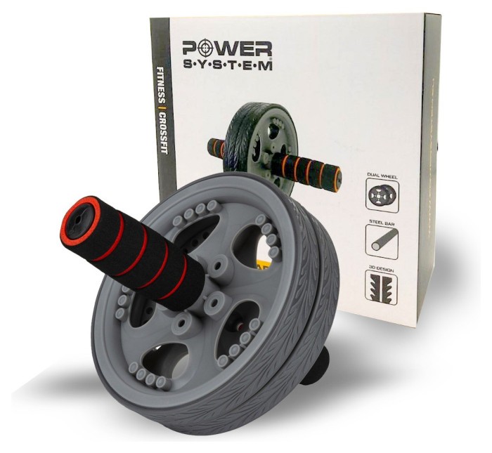 Колесо для преса Power System PS-4042 Dual-Core Ab Wheel Grey/Black