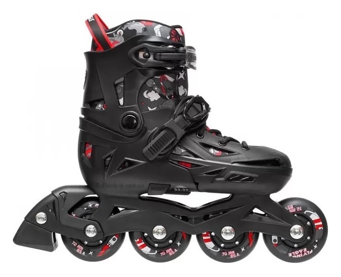 Ролики дитячі Flying Eagle N2, чорні, укр, укр