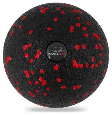 Массажный мяч PowerPlay PP-4350 Epp Massage Ball (d8) Черный/Красный