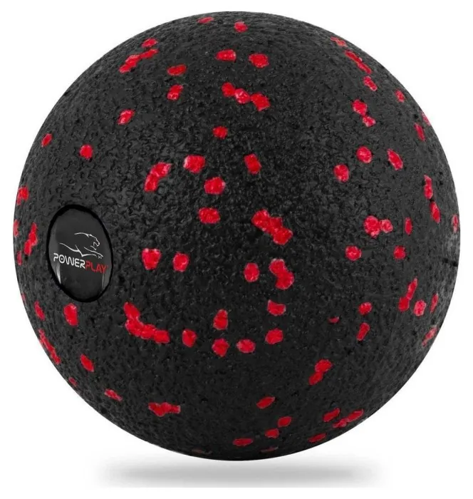 Массажный мяч PowerPlay PP-4350 Epp Massage Ball (d8) Черный/Красный