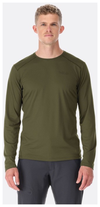 Футболка з довгим рукавом чоловіча Rab Force LS Tee, Olive (Olive)