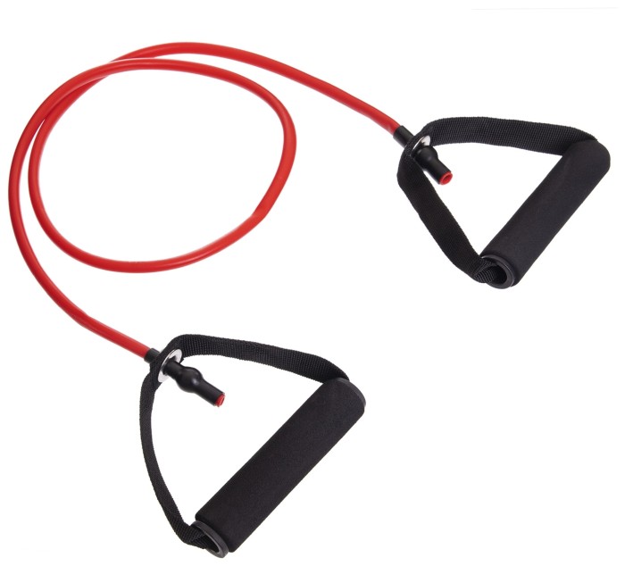 Эспандер трубчатый с ручками Zelart FI-6348-1 (TPR жгут, d-9x6мм, l-120см, ручка неопрен, нагр.низкая)