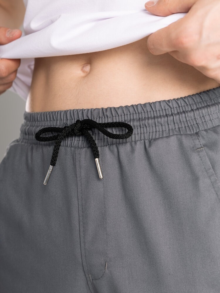 Чоловічі штани карго демісезонні темно-сірі котонові Pobedov Step