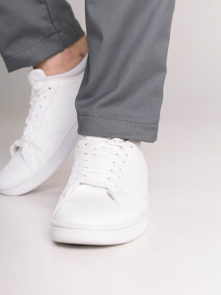 Чоловічі штани карго демісезонні темно-сірі котонові Pobedov Step