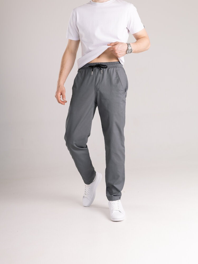 Чоловічі штани карго демісезонні темно-сірі котонові Pobedov Step, укр, укр