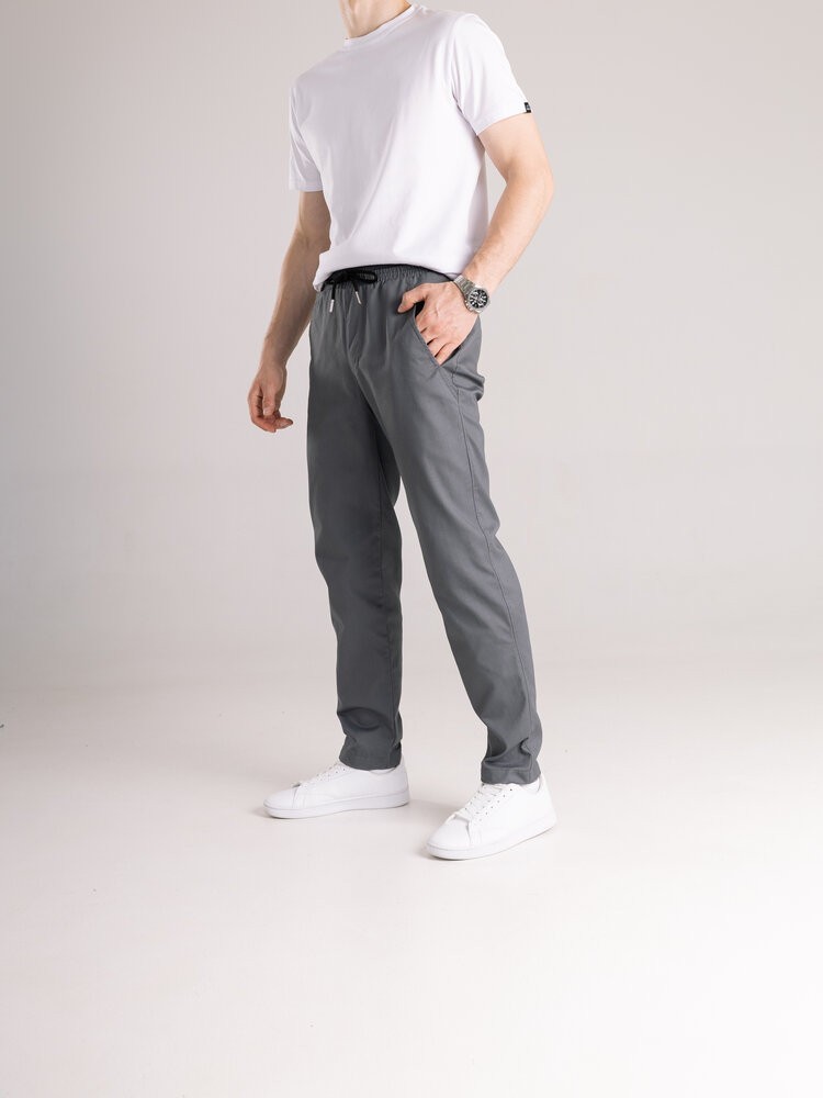 Чоловічі штани карго демісезонні темно-сірі котонові Pobedov Step, укр, укр