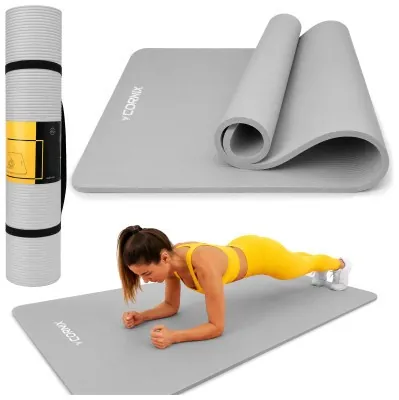 Коврик спортивный Cornix NBR XL 190 x 100 x 1.5 cм для йоги и фитнеса XR-0499 Grey