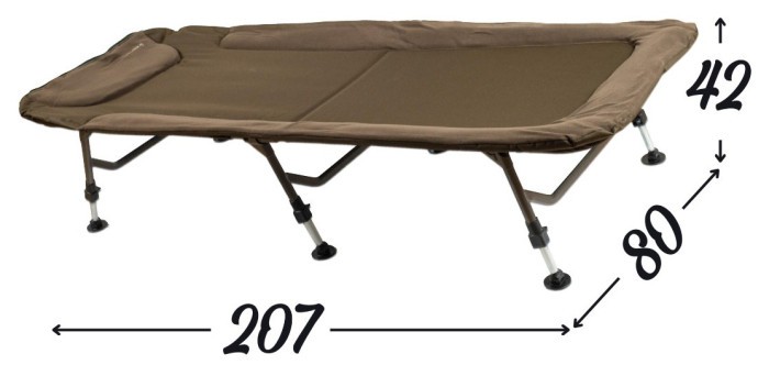 Карповая раскладушка Ranger BED 80 Fleece (Арт. RA 5525)