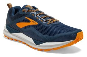 Кроссовки мужские Brooks CASCADIA 14 M 46 (12.0US) Poseidon/orange/grey (1103101D489)