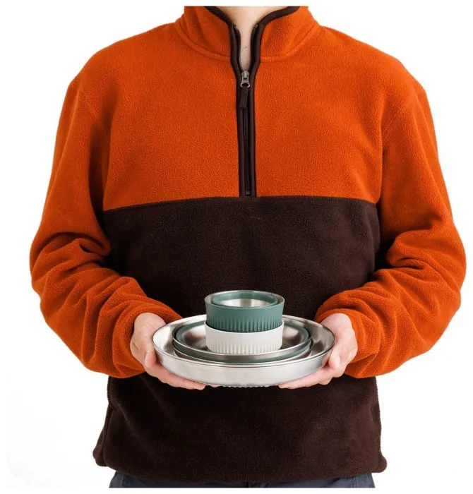 Набір посуду Sea to Summit Detour Stainless Steel Collapsible Dinnerware Set, на 2 персони