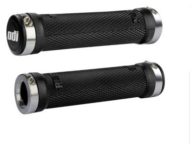 Гріпси ODI Ruffian MTB Lock-On Bonus Pack Black w/Silver Clamps (чорні з серебристими замками)