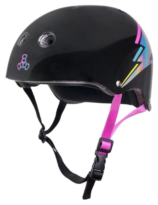 Шолом Triple8 Certified Sweatsaver Black Hologram