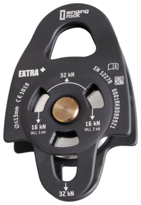 Блок ролик Singing Rock Pulley Extra Plus, Black