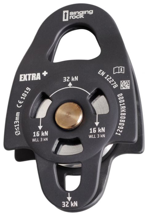 Блок ролик Singing Rock Pulley Extra Plus, Black