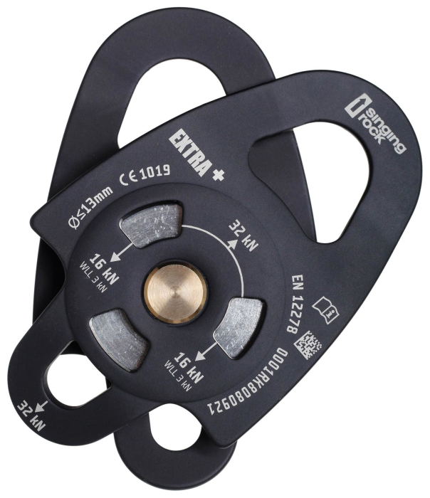 Блок ролик Singing Rock Pulley Extra Plus, Black