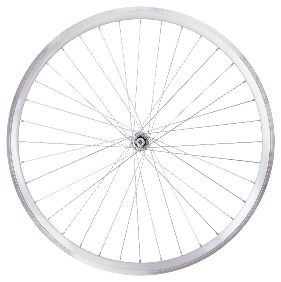 Колесо пров. VLT 28" AL 36H двост. під V-br з проточкою silver; Втулка SHUNFENG SF-HB03F на гайках