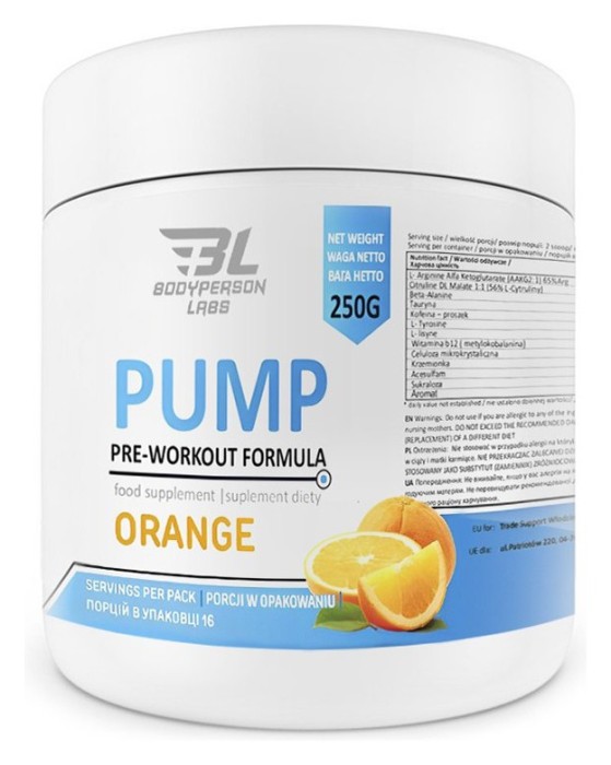Pre-Workout Formula - 250g Orange, укр, укр