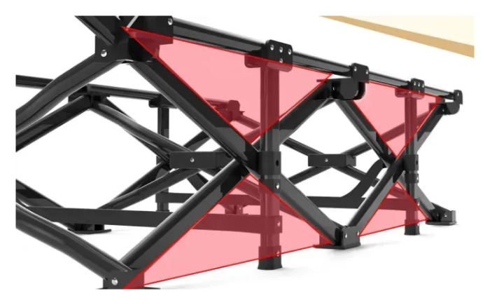 Туристична похідна розкладачка з вбудованим матрацом LEOBRO Black (LB-CC-K1-BLK)
