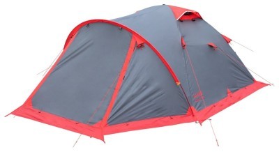 Палатка Tramp Mountain 3 (V2) серая/красная (TRT-023)