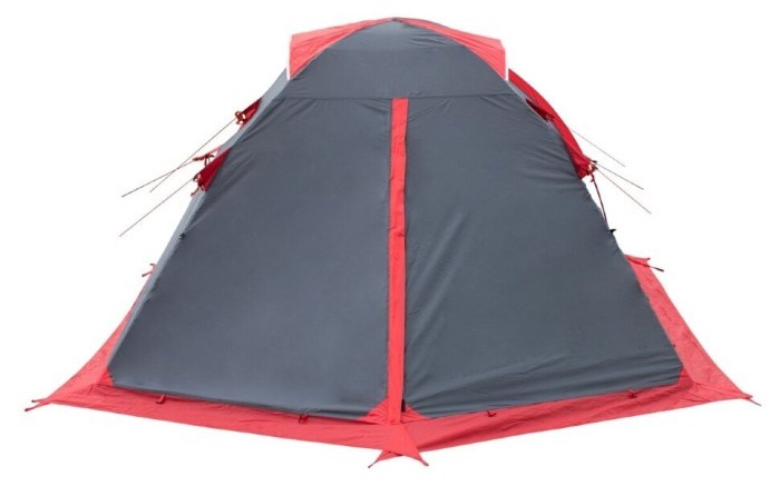 Палатка Tramp Mountain 3 (V2) серая/красная (TRT-023)