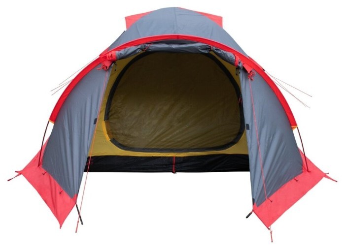 Намет Tramp Mountain 3 (V2) сірий/червоний (TRT-023), укр, укр