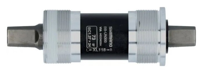 Каретка Shimano BB-UN300 BSA 73x118мм, 1.37Х24, без болтів, укр, укр