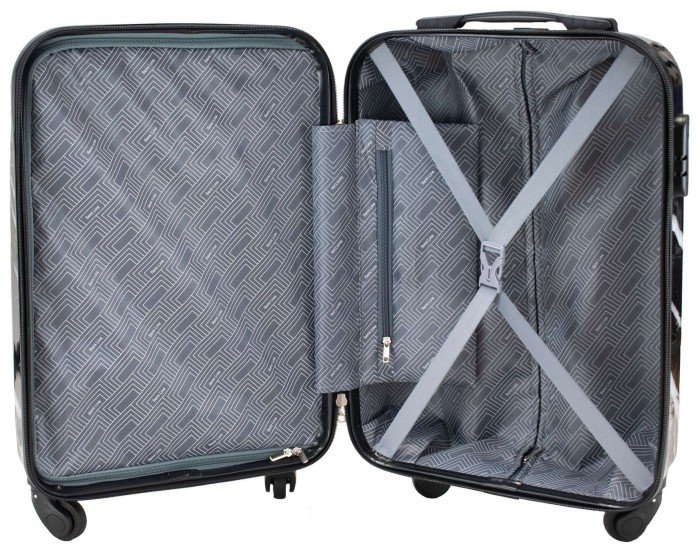 Валіза Semi Line 20" (S) Black Marble (T5730-1)