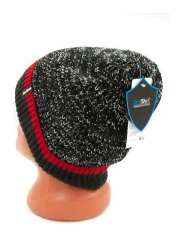 Шапка водонепроницаемая Dexshell, р-р S/M (56-58 см), с красной полоской