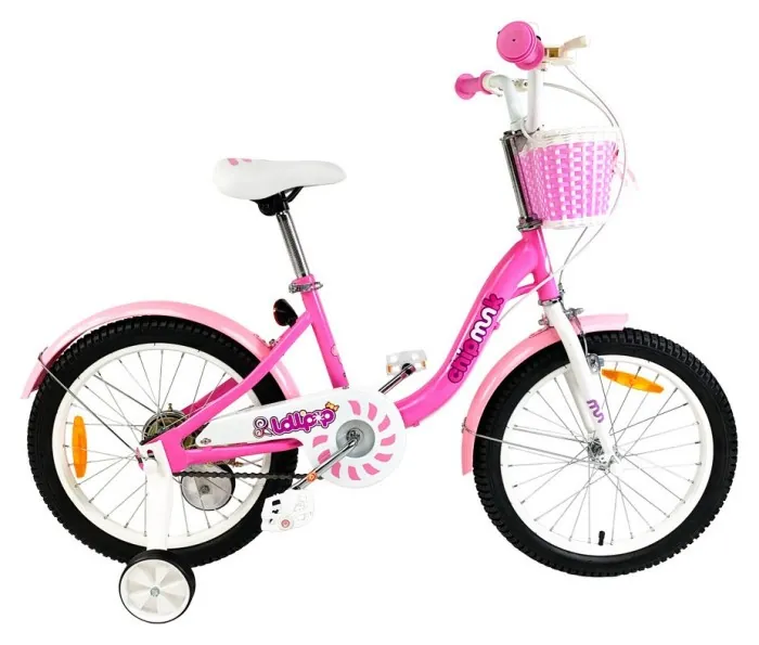 Велосипед дитячий RoyalBaby Chipmunk MM Girls 18", OFFICIAL UA, рожевий