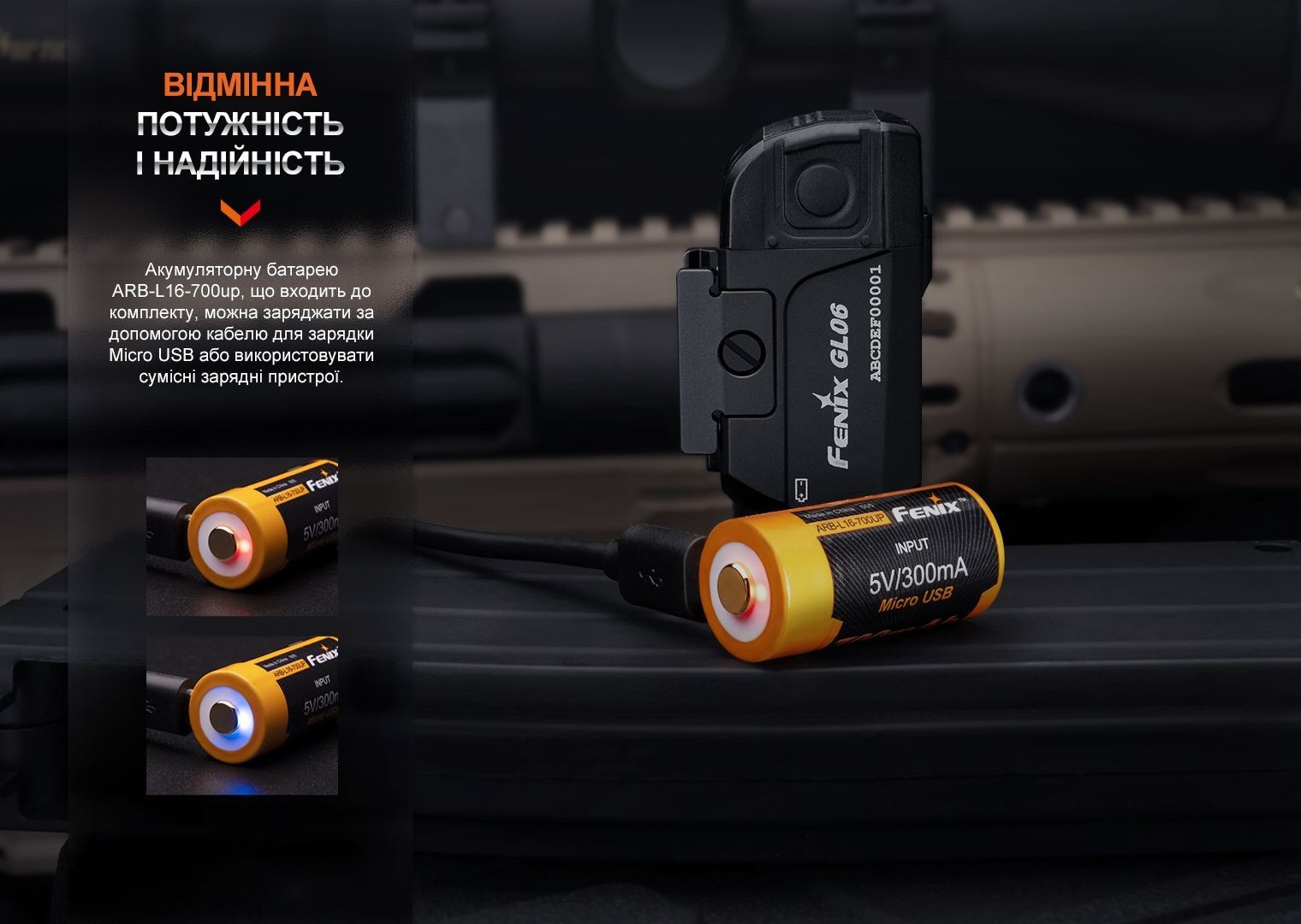 Фонарь для пистолета Fenix GL06-365