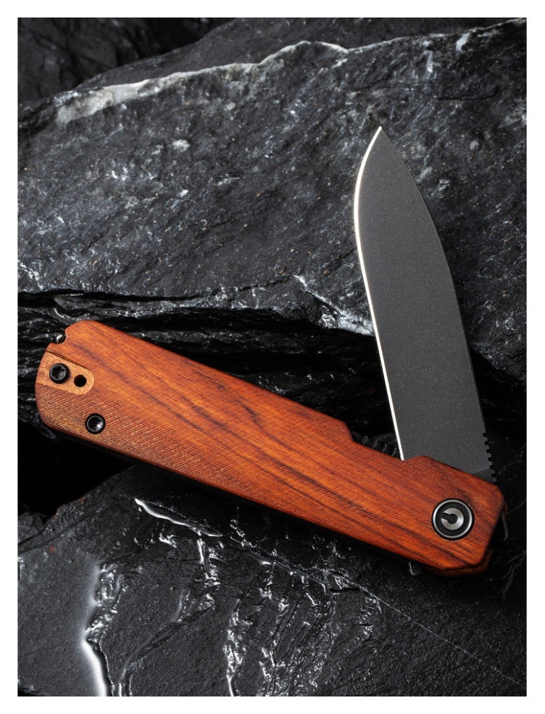 Ніж складаний Civivi Sendy Guibourtia Wood C21004A-2, укр, укр