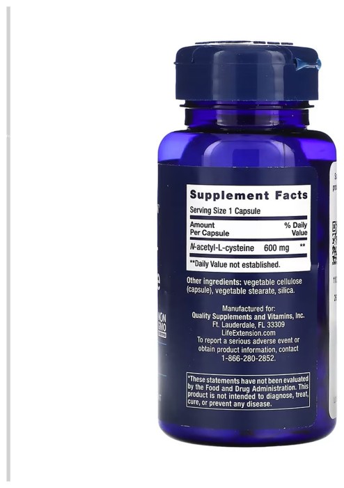 N-Acetyl-L-Cysteine (NAC) 600mg - 60 caps
