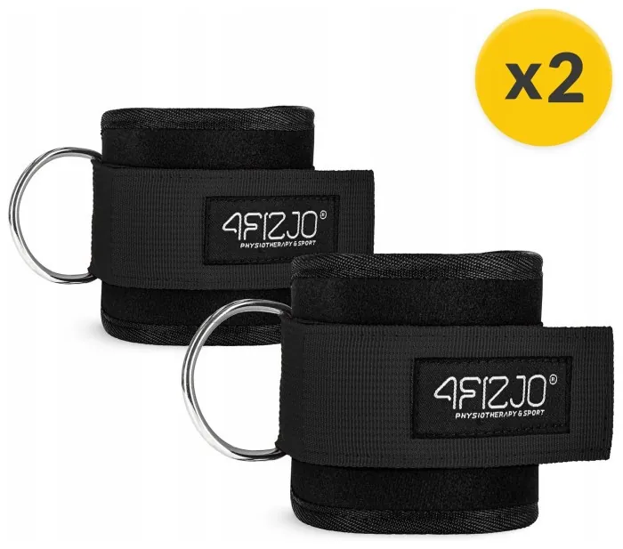 Манжеты для тяги 4FIZJO Ankle Strap 2шт Black (P-5907739311054)