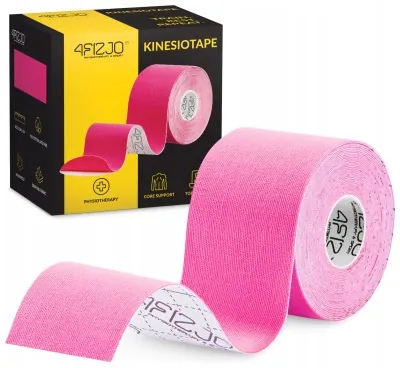 Лента кинезиологическая (кинезио тейп) 4FIZJO 5 см x 5 м Pink (P-5907739316004)