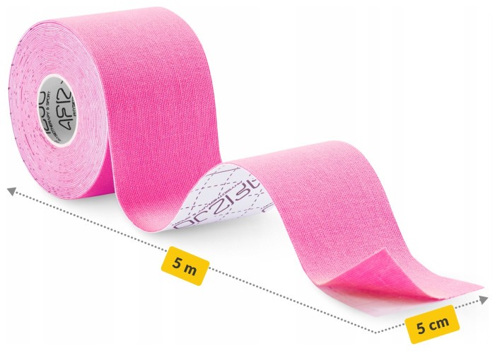 Лента кинезиологическая (кинезио тейп) 4FIZJO 5 см x 5 м Pink (P-5907739316004)