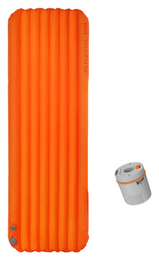 Килимок самонадувний Flextail Tiny Slleeping Pad R05 AVS, розмір L (196 х 55 х 7 см), помаранчевий, укр, укр