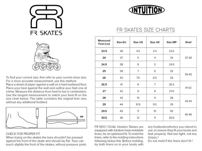 Ролики FR Skates NEO 1 Dual 80 Intuition