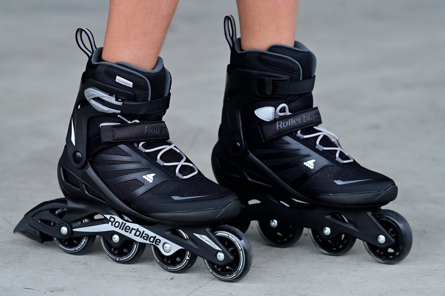 Роликові коньки для дорослих Rollerblade ZETRABLADE M 38 (7US) 240мм Black/silver (07958600), укр, укр