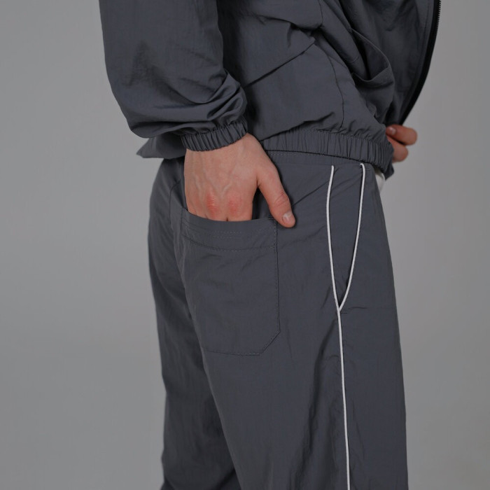 Легкий спортивный костюм Slavni мужской темно-серый, Демисезонный костюм Slavni Porto темно-серый