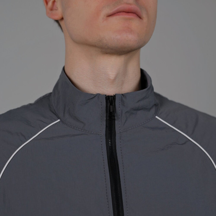 Легкий спортивный костюм Slavni мужской темно-серый, Демисезонный костюм Slavni Porto темно-серый